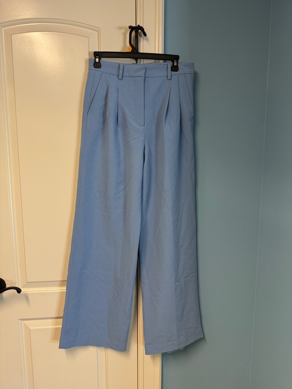 Zara Light Blue Wide Leg Trousers